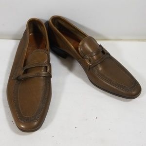 Hunover Imperial Tan Leather Loafers Shoes 9.5